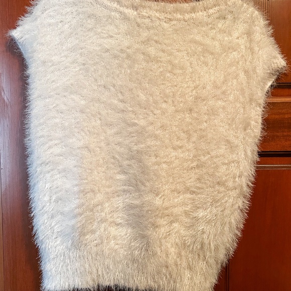 NWOT Japanese original! Mohair-esque cream vest - Picture 2 of 5